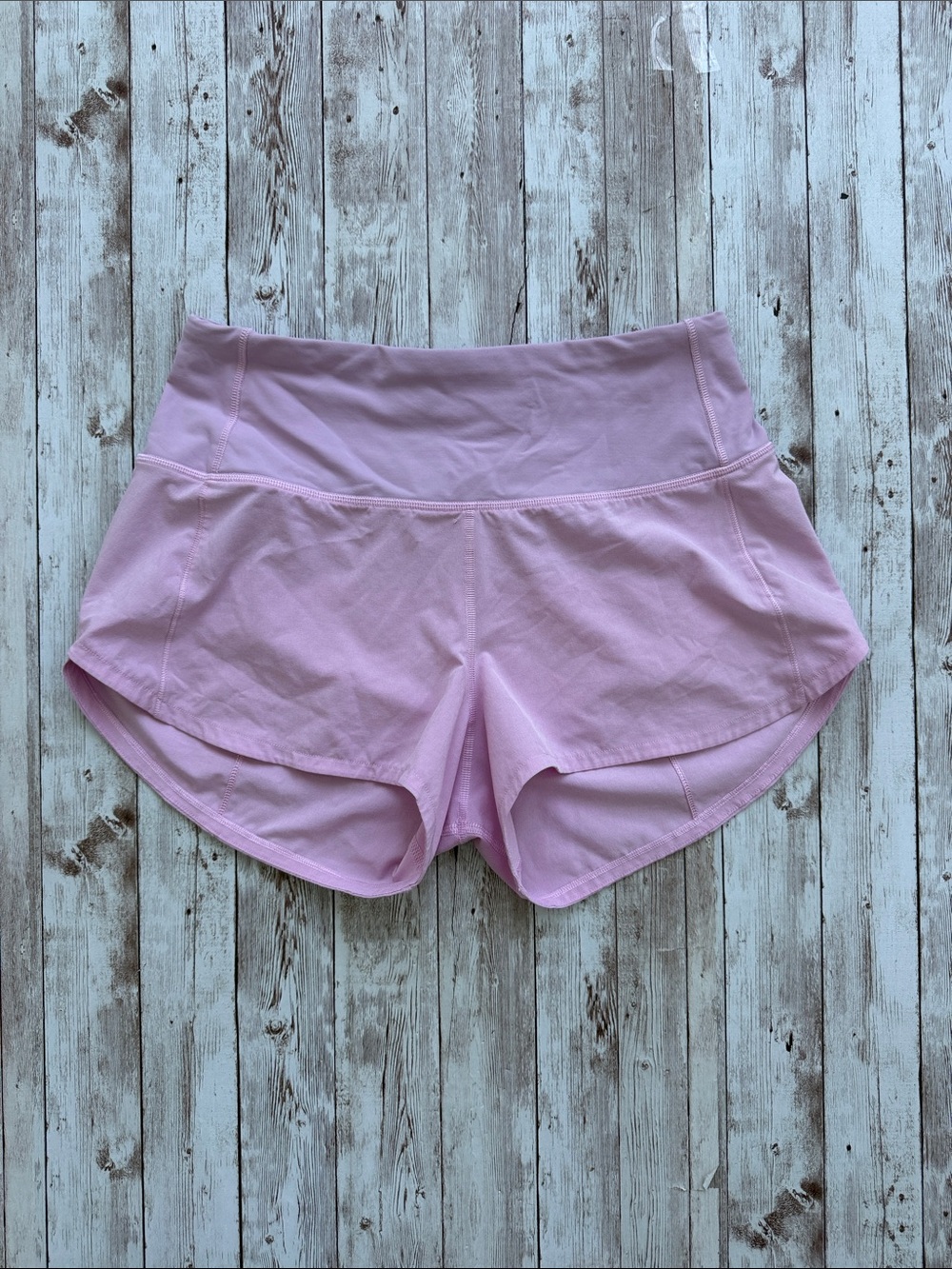 Lululemon Women Speed Up High-Rise Lined Short sz 4 Liner Removed 2.5" Pink Flaw